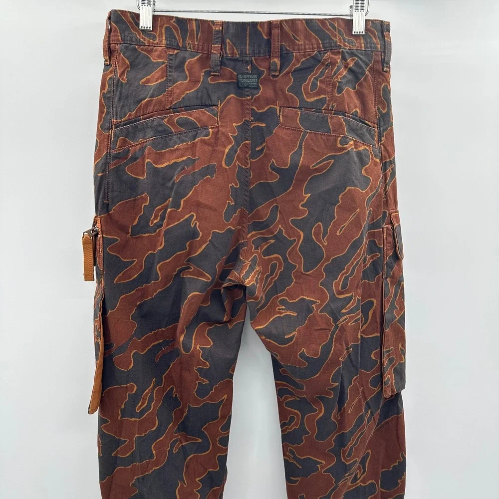 G-Star Raw R-3N Regular Straight Cargo Pants Rodeo Island Camo Ripstop 29x32 NEW